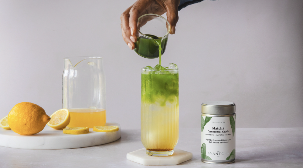 Matcha Lemonade using Organic Matcha Ceremonial Grade